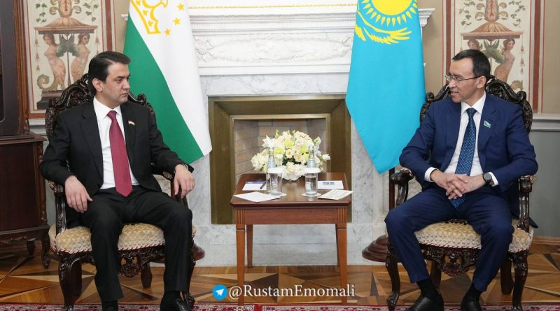 Мулоқот бо Раиси Сенати Парламенти Ҷумҳурии Қазоқистон Маулен Ашимбаев